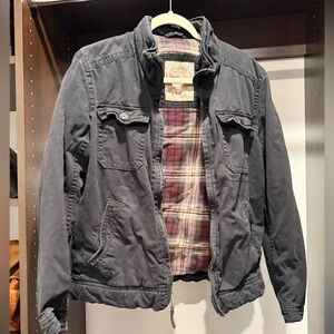 Vtg Abercrombie & Fitch Sawtooth Jacket with Plaid Fleece Lining